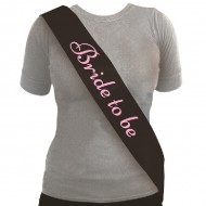 Hen Party Bride to Be Black Sash